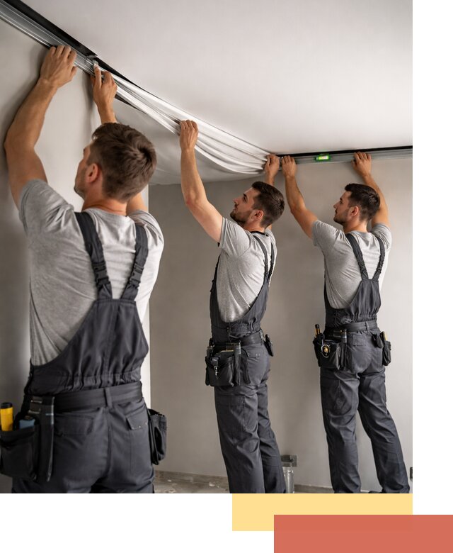 Теневые натяжные потолки в Россоши: монтаж и отделка быстро и качественно