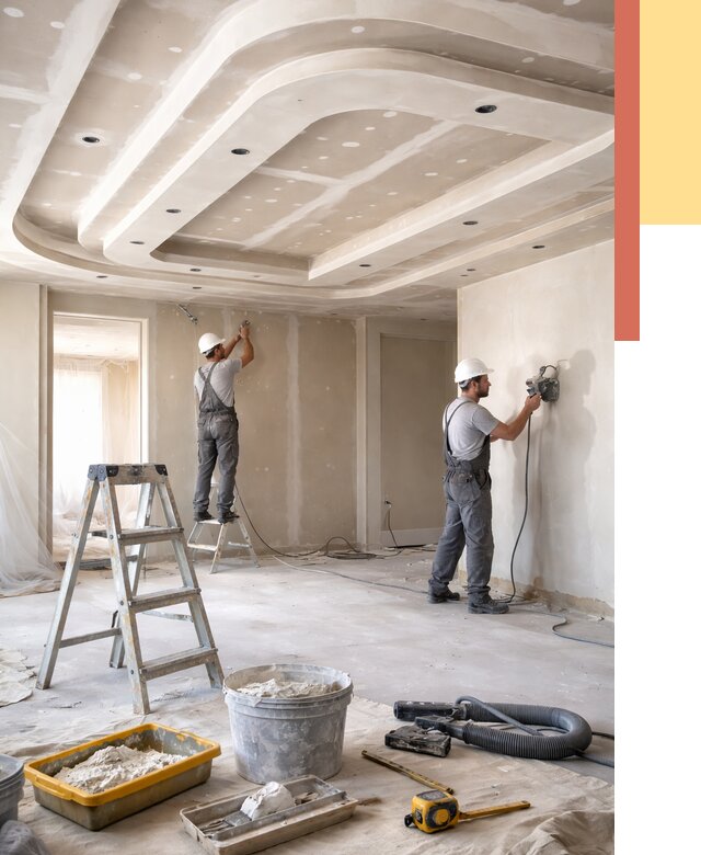 Многоуровневый потолок из гипсокартона в Россоши от 778 руб. под ключ | ОТДЕЛОЧНИК-Рсс