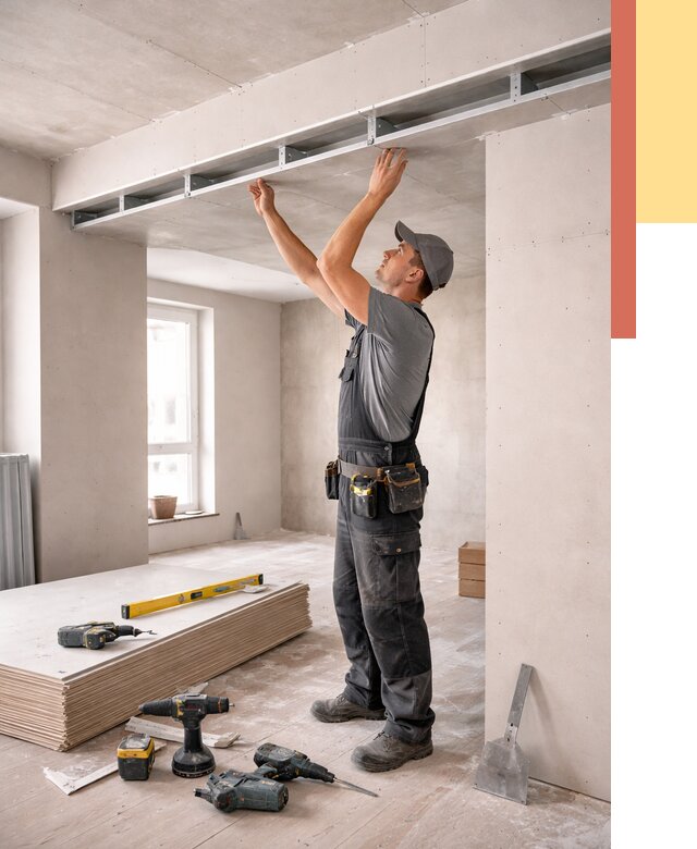 Потолок из гипсокартона с нишей в Россоши от 1296 руб. под ключ | ОТДЕЛОЧНИК-Рсс