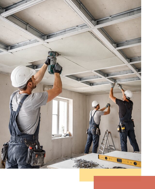 Кессонный потолок из гипсокартона под ключ в Россоши