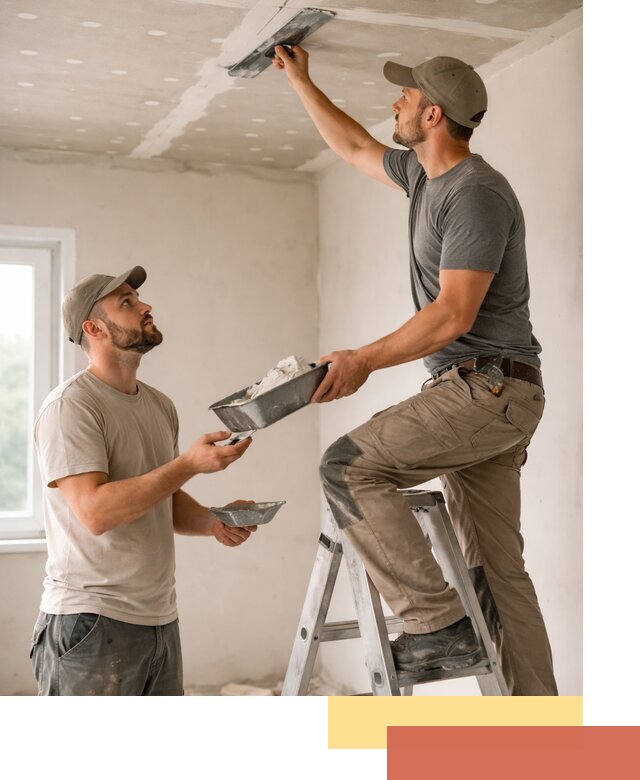 Шпаклевка потолка из гипсокартона в Россоши качественно и быстро