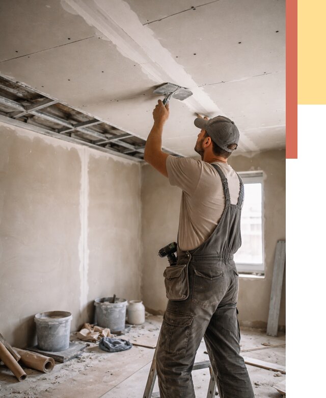 Ремонт потолка из гипсокартона в Россоши от 674 руб./м² — быстро и недорого | ОТДЕЛОЧНИК-Рсс