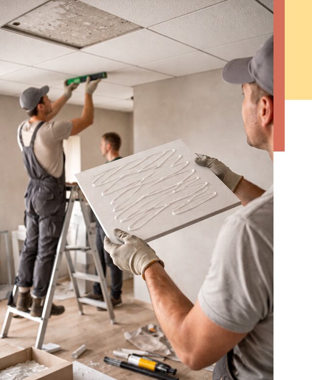 Монтаж потолочной плитки в Россоши от 4666 руб. — быстро и недорого | ОТДЕЛОЧНИК-Рсс