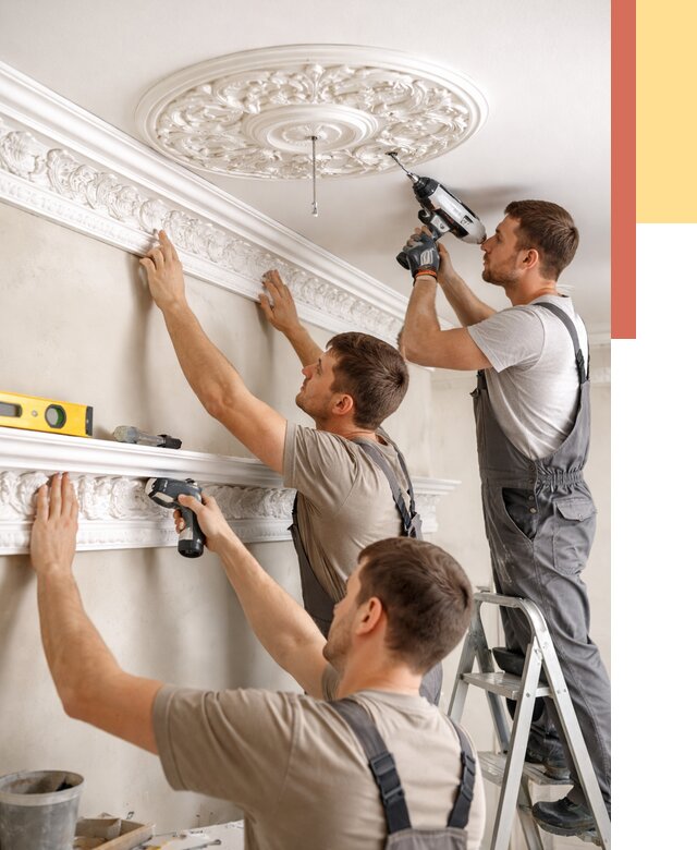 Монтаж лепнины на потолок в Россоши от 3318 руб. быстро и недорого | ОТДЕЛОЧНИК-Рсс