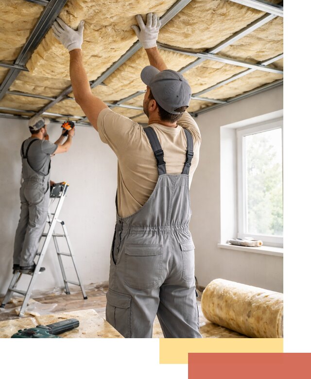 Утепление потолка под ключ в Россоши качественно и быстро