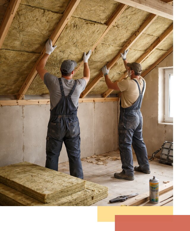 Утепление потолка минеральной ватой в Россоши