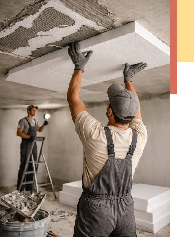 Утепление потолка пенопластом в Россоши от 4666 руб/м2 — недорого и быстро | ОТДЕЛОЧНИК-Рсс