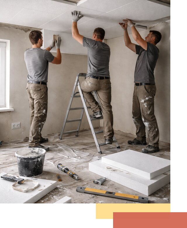 Утепление потолка пенопластом в Россоши быстро и качественно